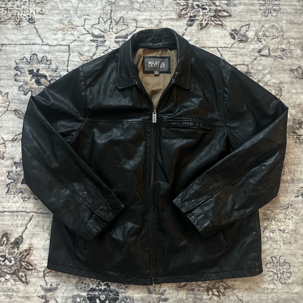 Wilsons Leather Black Lightweight Leather Jacket